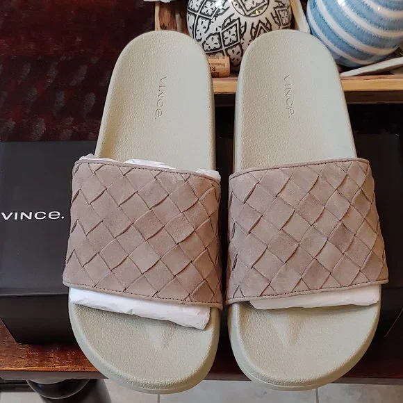 Vince | Shoes | Nwt Vince Mens Watley Woven Suede Slide  display picture 1
